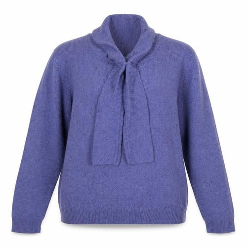 Honor Millburn at EWM Women Purple Size 16 Cowl Neck Pullover Jumper