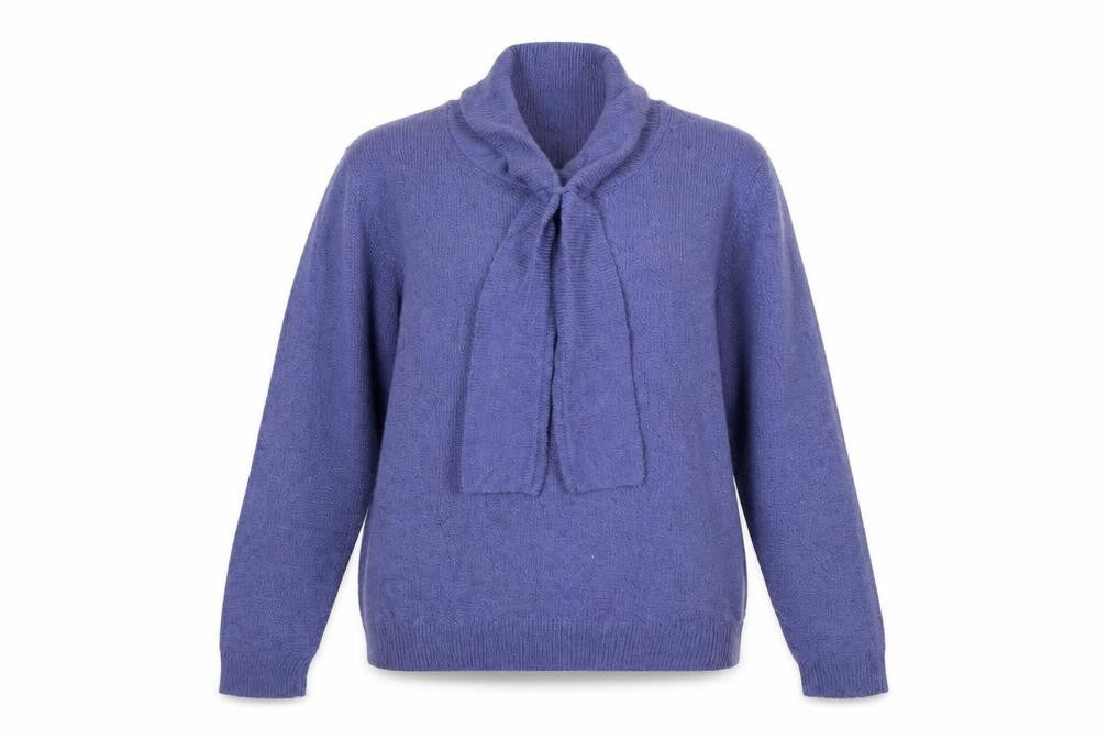 Honor Millburn at EWM Women Purple Size 16 Cowl Neck Pullover Jumper