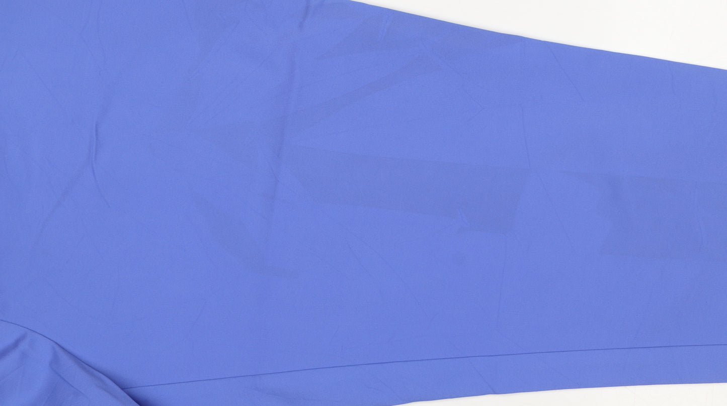 Marks & Spencer Women’s Blue Size 20 Regular Stretch Straight Trousers