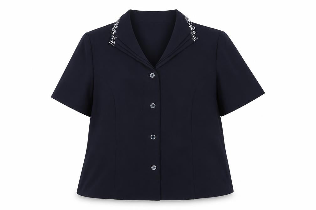 Classics Women’s Blue Size 22 Short Sleeve 4 Button Suit Jacket