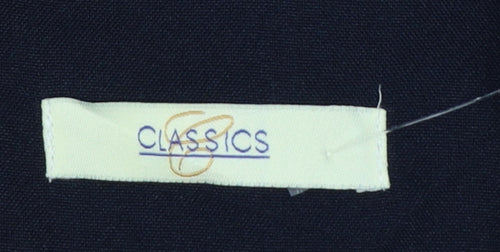 Classics Women’s Blue Size 22 Short Sleeve 4 Button Suit Jacket