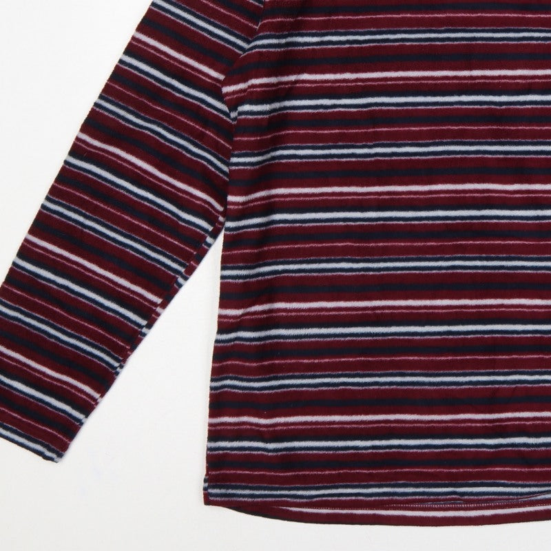 Atlas For Men Men's Multicoloured Striped V-Neck Pullover Sweatshirt L
