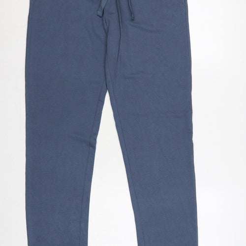 Marks and Spencer Men's Blue M Regular Fit Jogger Trousers 33-35in