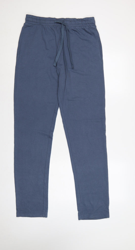 Marks and Spencer Men's Blue M Regular Fit Jogger Trousers 33-35in