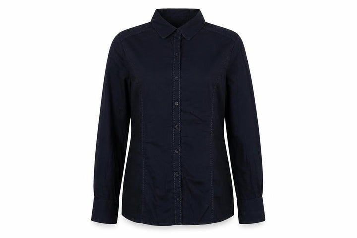 Ted Baker Women Blue UK 14 Tailored Long Sleeve Button-Up Shirt