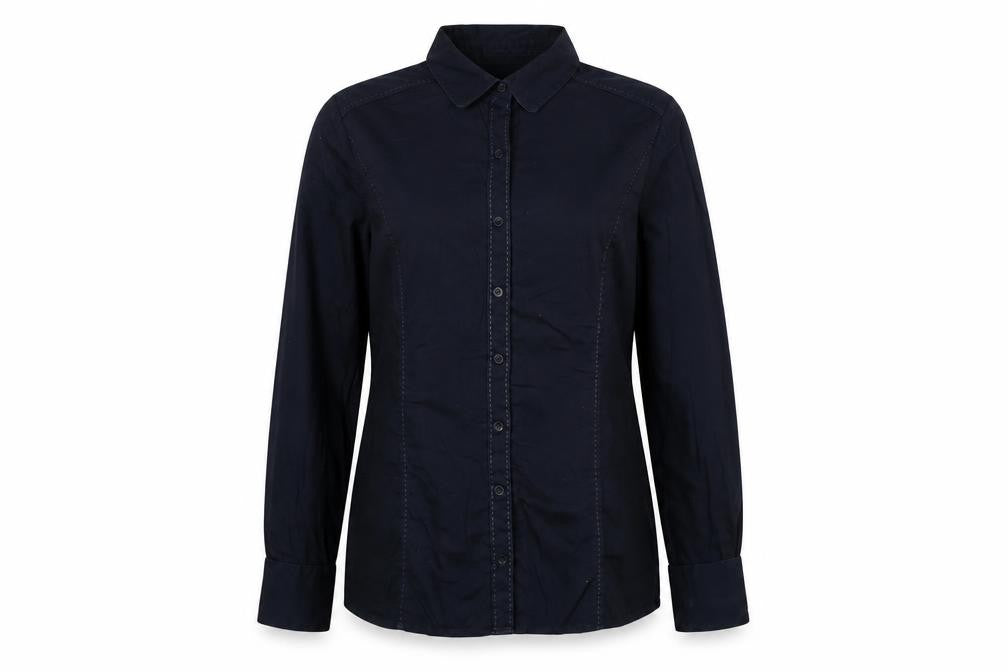 Ted Baker Women Blue UK 14 Tailored Long Sleeve Button-Up Shirt