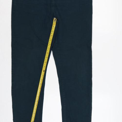 Marks & Spencer Women’s Dark Petrol UK 14 Long Slim Stretch Jeggings