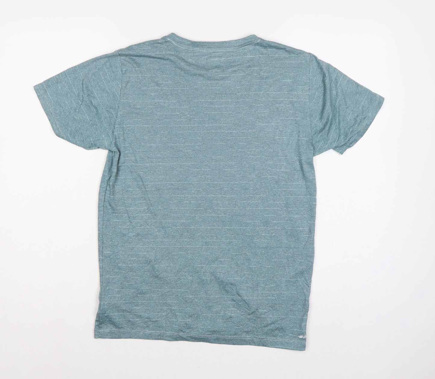 New Balance Men’s Blue S NB Dry Logo Running Gym T-Shirt