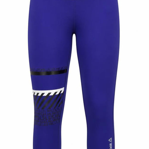 Reebok Women Purple L Les Mills Speedwick Gym Training Leggings