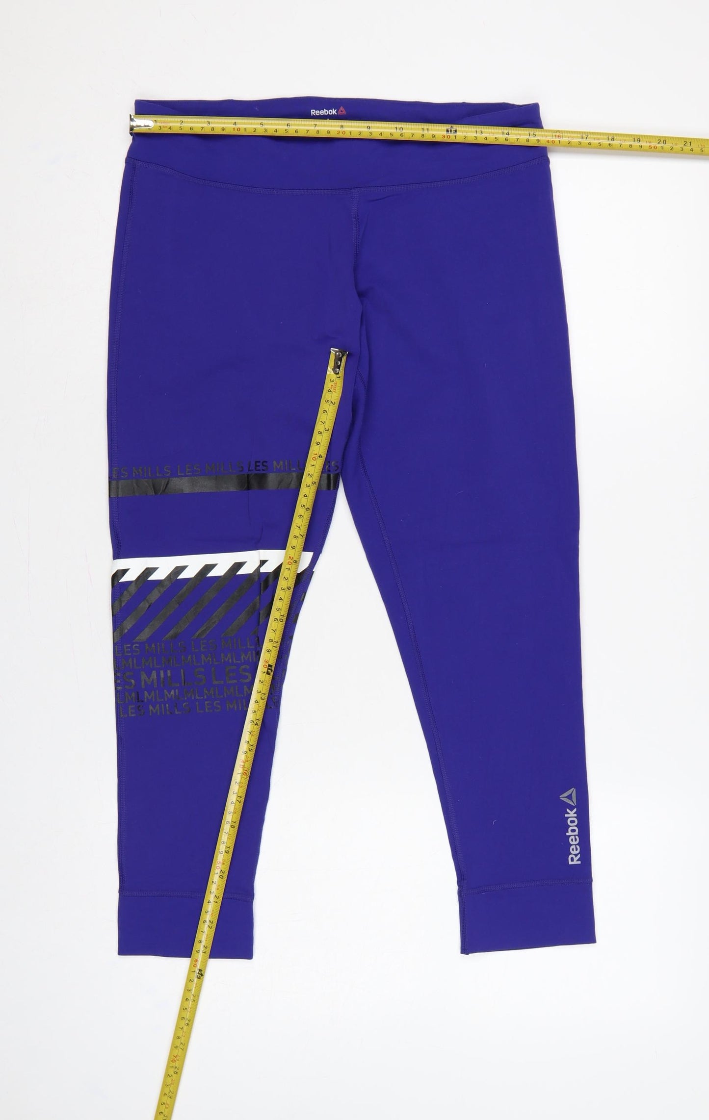 Reebok Women Purple L Les Mills Speedwick Gym Training Leggings
