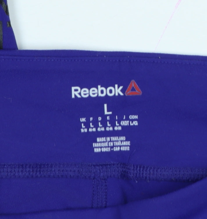 Reebok Women Purple L Les Mills Speedwick Gym Training Leggings