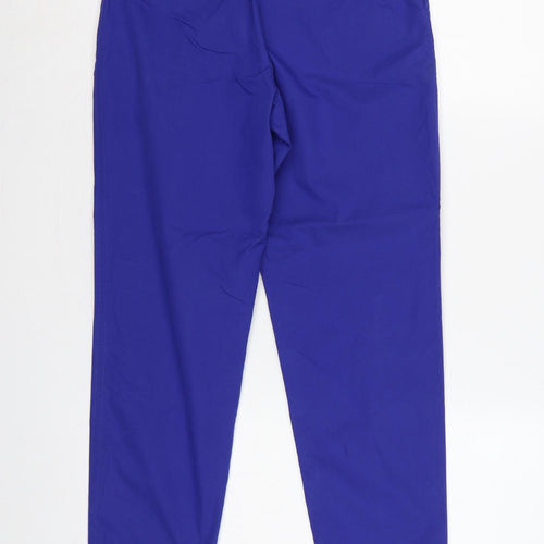 Marks and Spencer Women Blue UK 6 Short Tapered Smart Trousers