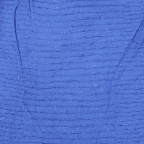 Phase Eight Women’s Blue M Batwing Dolman Ribbed Knit Pullover Jumper