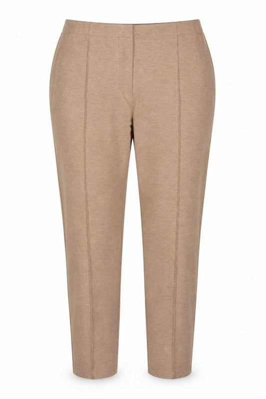 Marks & Spencer Women Beige UK 20 Tapered Smart Trousers