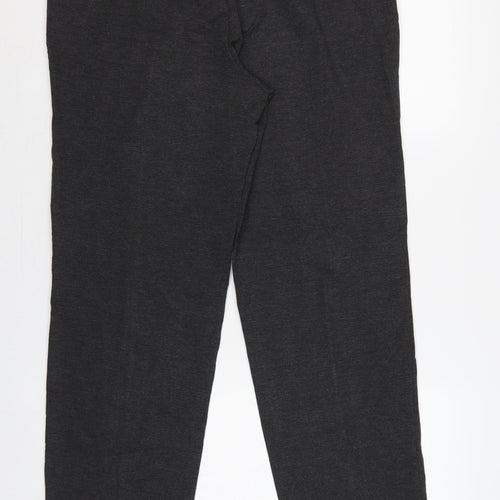M&S Women’s Grey UK 16 Long Straight Ponte Work Trousers