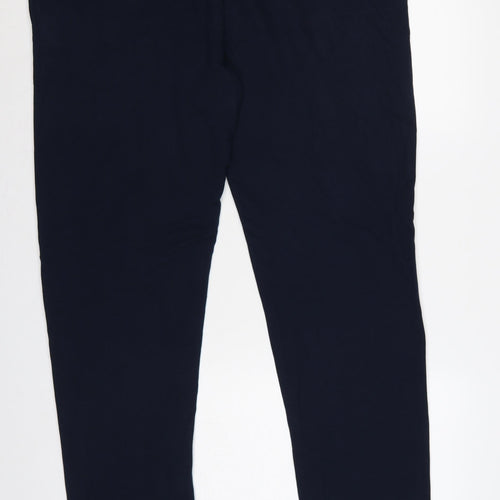 M&S Mens Blue 2XL Long Sweatpants Drawstring 42-44in Waist