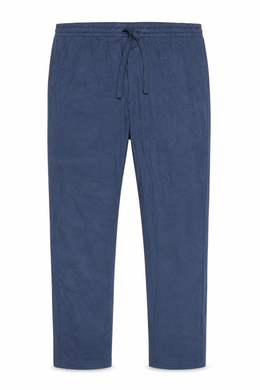 Marks and Spencer Men Blue 2XL Long Regular Fit Jogger Trousers