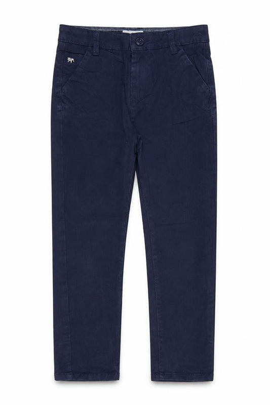 Jasper Conran Boys Blue Age 8 Slim Chino Cotton Stretch School Trousers