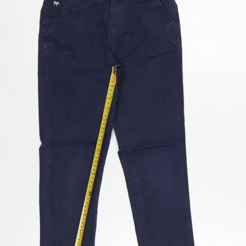 Jasper Conran Boys Blue Age 8 Slim Chino Cotton Stretch School Trousers
