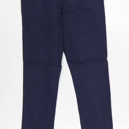 Jasper Conran Boys Blue Age 8 Slim Chino Cotton Stretch School Trousers