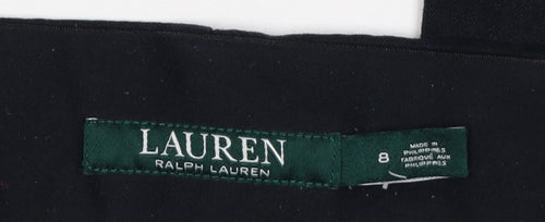 Lauren Ralph Lauren Women Black Size 8 Tailored Straight Trousers