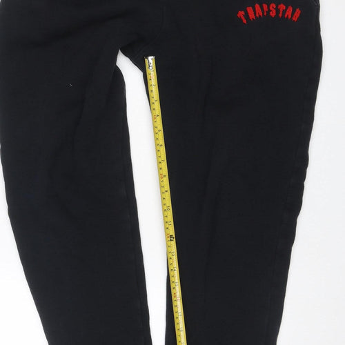 Trapstar Mens Black 2XL Jogger Sweatpants Fleece Logo Zip Pocket