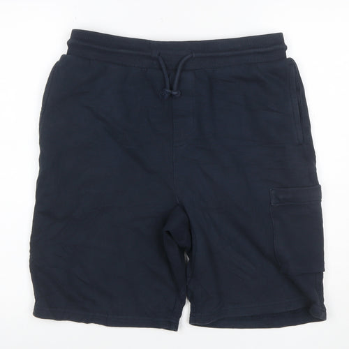 Red Herring Men’s Blue M Cargo Drawstring Cotton Blend Shorts