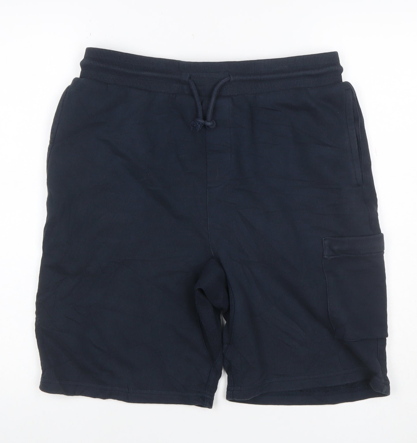Red Herring Men’s Blue M Cargo Drawstring Cotton Blend Shorts