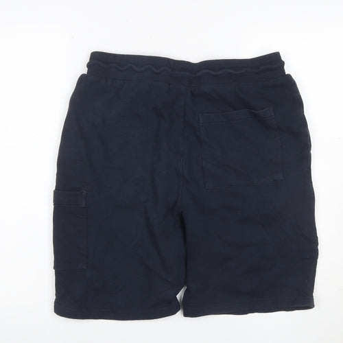 Red Herring Men’s Blue M Cargo Drawstring Cotton Blend Shorts