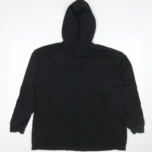 Adidas Women’s Black S Pullover Hoodie 3 Stripe Logo Drawstring Pocket