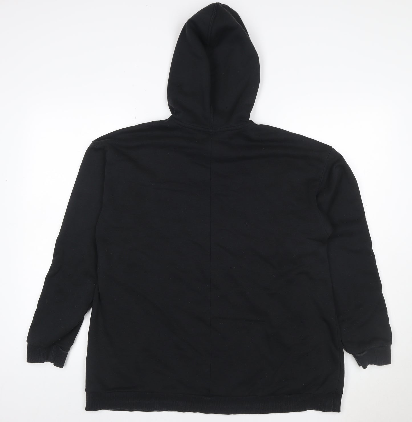 Adidas Women’s Black S Pullover Hoodie 3 Stripe Logo Drawstring Pocket