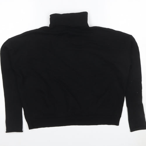 COS Women’s Black Cashmere Roll Neck Pullover Jumper Size L