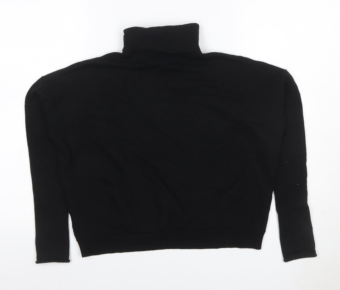 COS Women’s Black Cashmere Roll Neck Pullover Jumper Size L