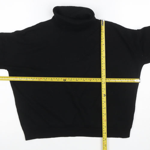 COS Women’s Black Cashmere Roll Neck Pullover Jumper Size L
