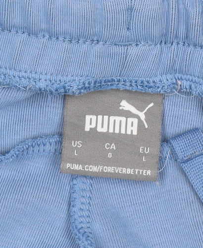 Puma Men’s Blue L Jogger Track Pants Elastic Waist Pockets