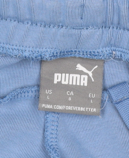Puma Men’s Blue L Jogger Track Pants Elastic Waist Pockets
