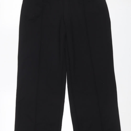 H&M Women Black S Flared Stretch Dress Trousers Smart Workwear