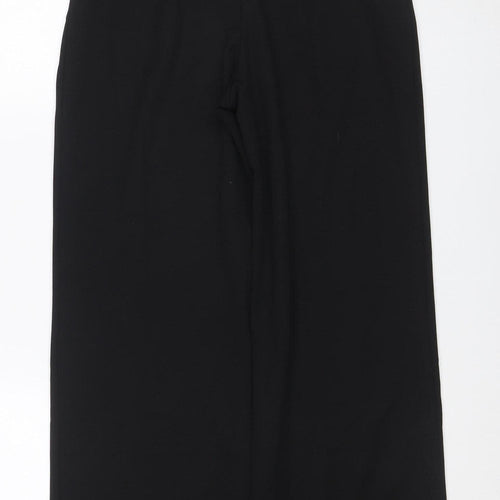 H&M Women Black S Flared Stretch Dress Trousers Smart Workwear