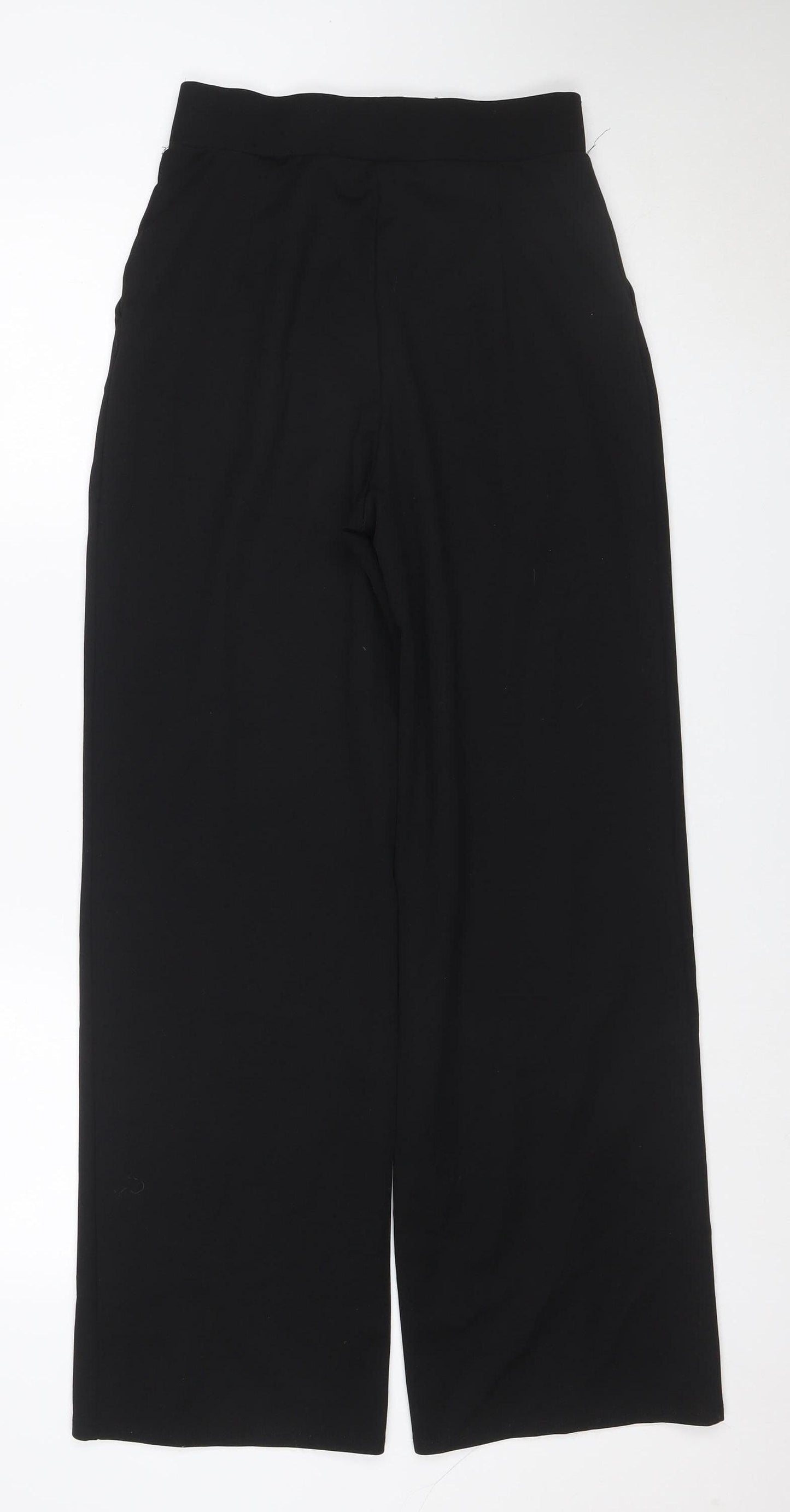 H&M Women Black S Flared Stretch Dress Trousers Smart Workwear