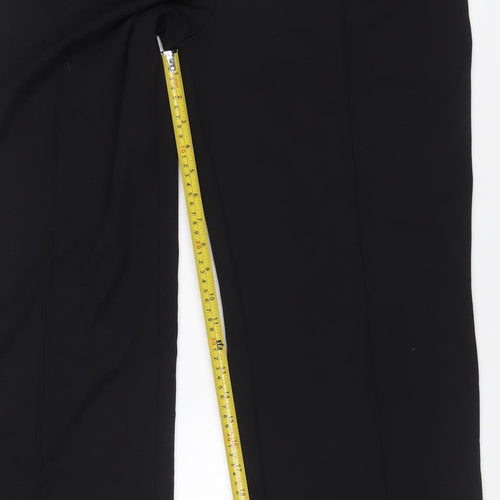 H&M Women Black S Flared Stretch Dress Trousers Smart Workwear