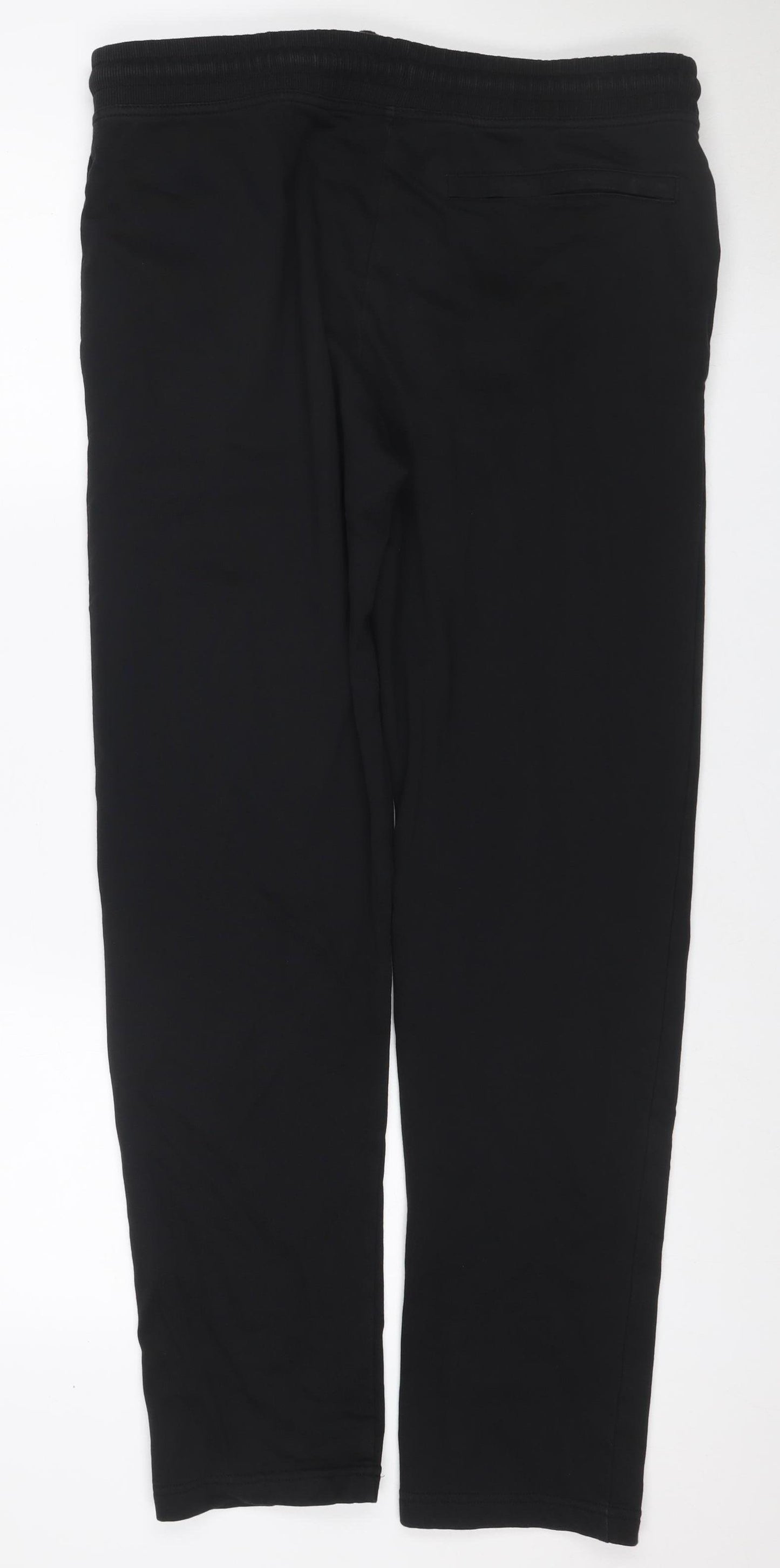 Marks and Spencer Men Black M Regular Jogger Sweatpants Drawstring