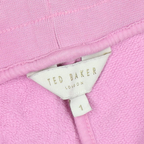 Ted Baker Women’s Pink UK 8 Cotton Jogger Sweatpants Drawstring