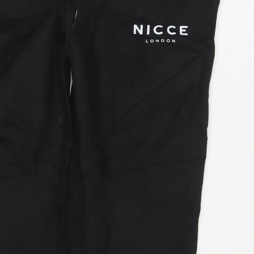 Nicce London Men’s Black M Jogger Trousers Drawstring Logo