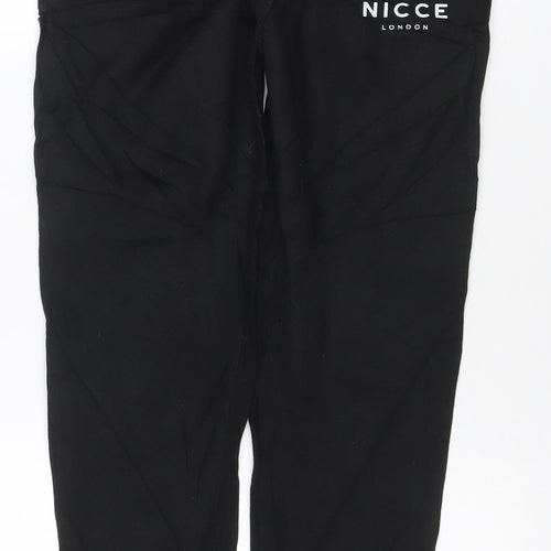 Nicce London Men’s Black M Jogger Trousers Drawstring Logo