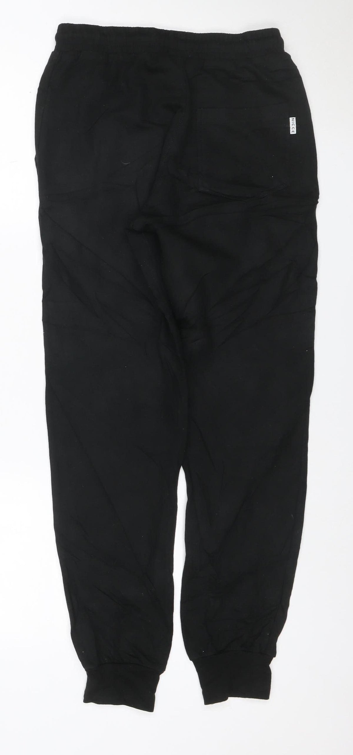 Nicce London Men’s Black M Jogger Trousers Drawstring Logo