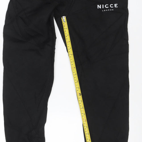Nicce London Men’s Black M Jogger Trousers Drawstring Logo