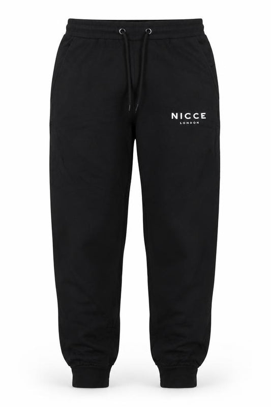Nicce London Men’s Black M Jogger Trousers Drawstring Logo