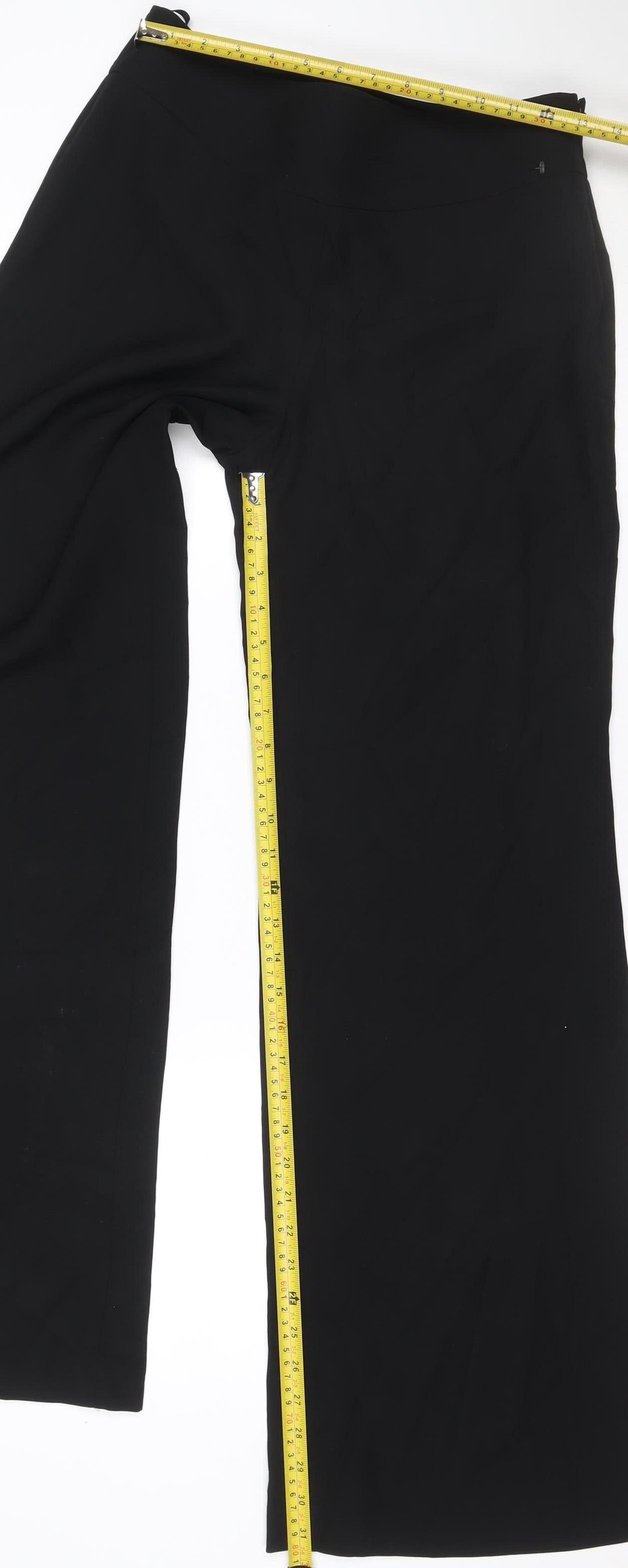 Olsen Women’s Black Size 10 Straight Leg Zip Formal Trousers