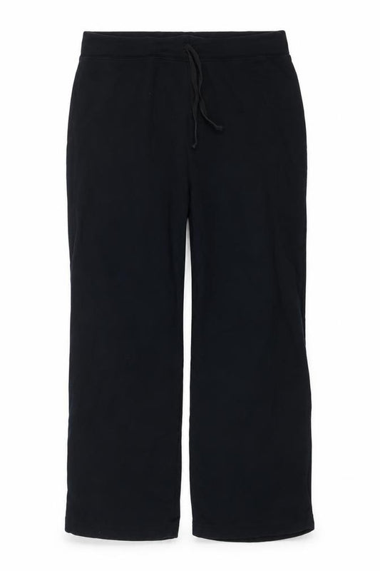 Marks and Spencer Women Black UK 18 Sweatpants Drawstring Cotton