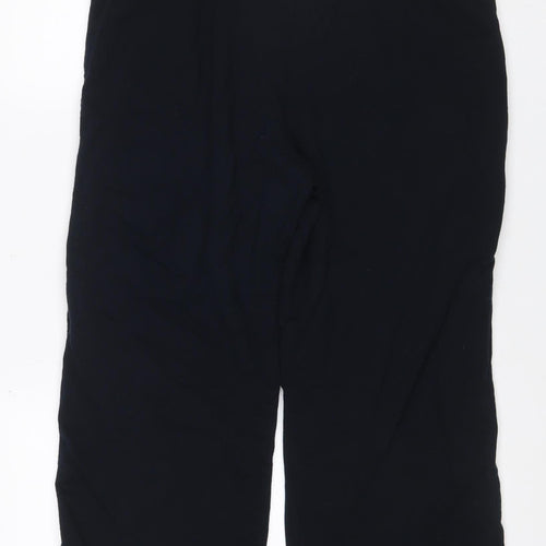 Marks and Spencer Women Black UK 18 Sweatpants Drawstring Cotton